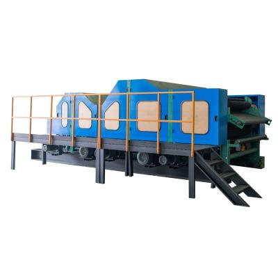 China Fiber Carding For Production Double Doffer Carding Machine Polyester Staple Fiber Nonwoven Double Cylinder Nonwoven for sale