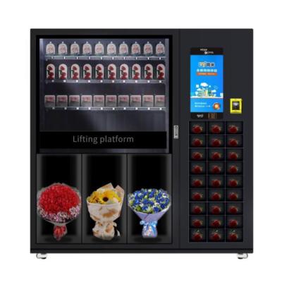 China Micron Free Software Smart Selling Micron Locker Flower Vending Machine Automatic With Lift And Directly Push for sale