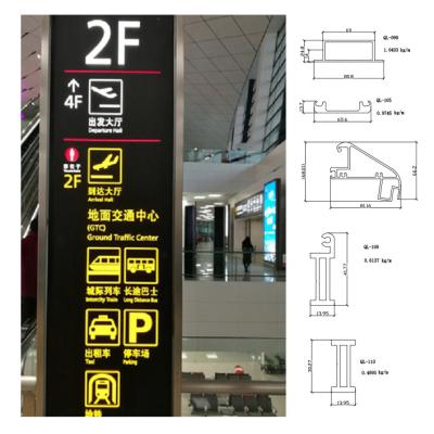 China Light Box Customized Frame Aluminum Extrusion For Airport Subway Cinema Jewelry Indicator Lightbox Lamp House for sale