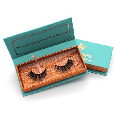 China 2021 New Arrivals Delicate Mink False Eyelashes Eyelash Packaging Custom Eyelash Cases for sale