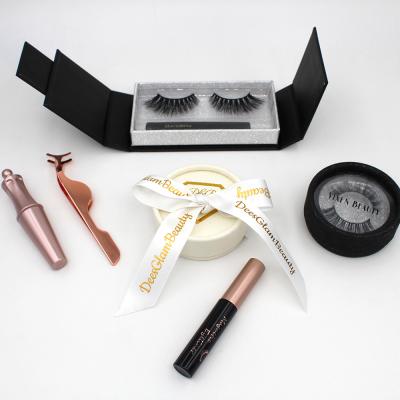 China Long Free Sample Natural Magnetic Eyeliner Private Label Eyelashes Magnetic Eyelashes for sale