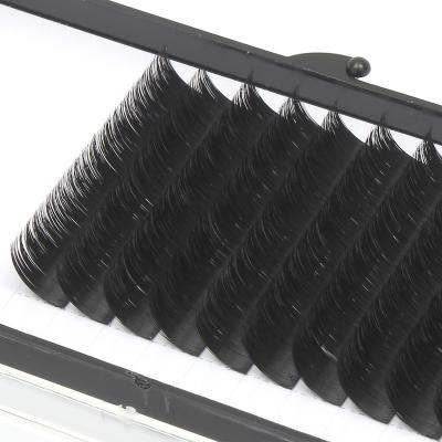 China Light Weight Korean Black Silk Eyelash Extensions Different Volume Fashion Lashes Made In China for sale