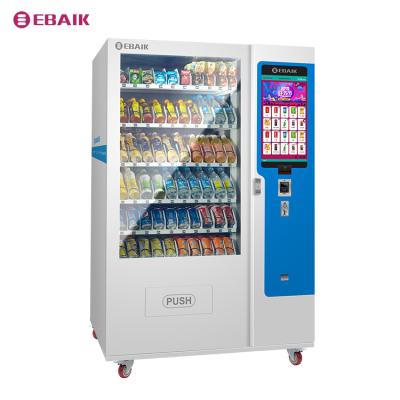 China SDK YBK LCD Touch Screen Single Jar Cosmetic Coffee Foods Self Service Store Candy Food Smart Cold Storage Vending Machine for sale