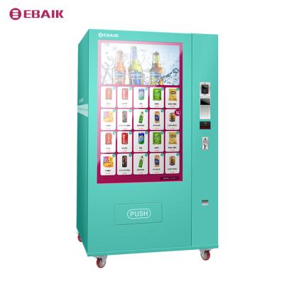 China SDK YBK Refrigeration Food Drink Vending Machine with 55inch Touch Screen for sale