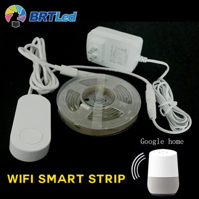 China Tuya Residential App 24V RGB 5M Wifi Smart Led Remote Control Strip for sale