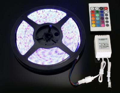 China FPCB high lumen SMD 5050 led strip 5m/roll RGB strips+power supply+controller RGB ledstrip assembly for sale