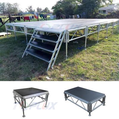 China 4*4ft, 4*8ft Aluminum Truss Stage Concert Event And Stage Platform for sale