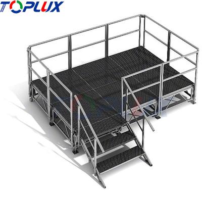 China Aluminum concert event 1.22m*1.22m truss stage/portable stage platform/outdoor concert event stage for sale