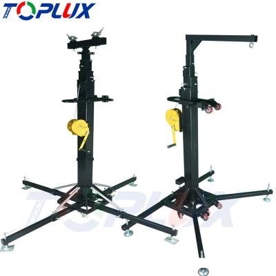 China studio monitor speaker stand row row speaker truss crank bracket/turn on truss crank stand lift tower with truss adapter for sale