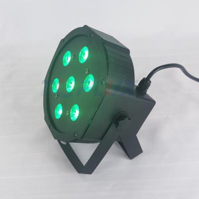 China Theme Park Stage Lights LED Flat Par Lights 7pcsx10W RGBW 4in1-Fixed Socket for sale