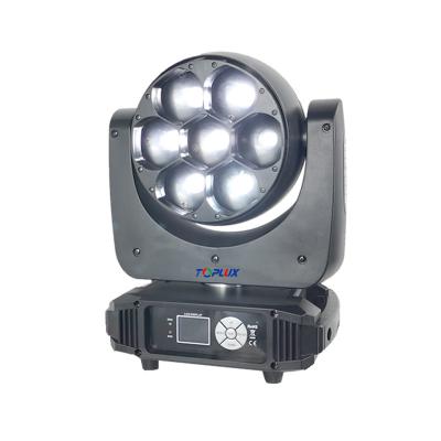 China Theme Park LED ZOOM Moving Head Light 4in1 RGBW 7x40w Mini Beam LED Moving Head Light For Stage DJ Disco Party for sale