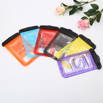 China Promotional Custom Clear PVC Waterproof Phone Bag Fluorescent Gifts Phone Sling Bag for sale