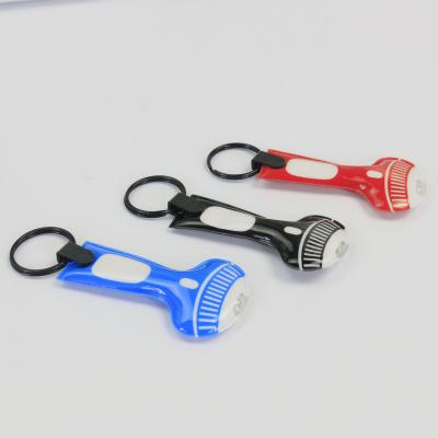 China Promotional Gifts Mini Led Key Chain Flashlight Promotion Gift Custom PVC Led Light Key Chain With Logo Printing for sale