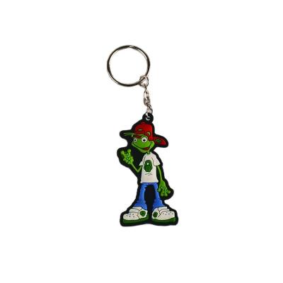 China Soft Europe PVC Key Chain Kids Custom Shaped Cartoon Bicycle Key Chain for sale