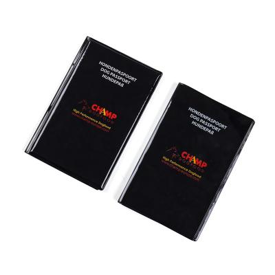 China Mature Black Mulberry PVC Material Passport Pad Cover Document Protection Case for sale