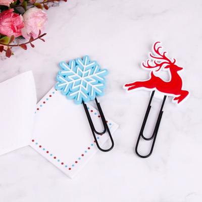 China Fairy Tale New Business Gift Promotional Cute Colorful PVC Paper Clip Markers Gift For School Children for sale