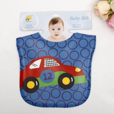 China 2022 OEM Baby Bib PVC Antibacterial Disposable Infant Size Character One Unisex Eco Friendly Bibs for sale