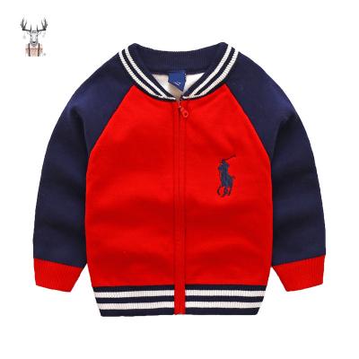 China Wholesale New Design Anti-wrinkle Boys Causal Suit Sweater For Kids Long Sleeve Children Sweater for sale