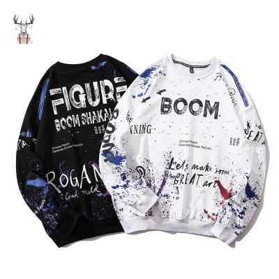 China Anti-wrinkle Casual Street Wear Customized OEM Wholesale Printing Crewneck Men's Oversized Sweatshirt for sale