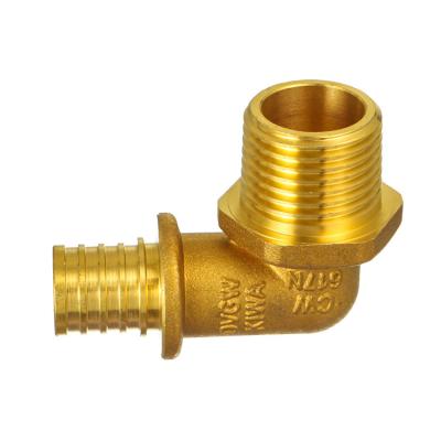 China Hose Lines Connect IFAN Male Connector Tube Elbow Brass PEX Sliding Fitting Pipe Pipe Fittings For Hot And Cold Water for sale