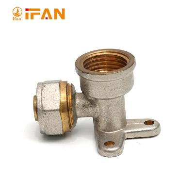 China For PEX IFAN PEX Pipe Connection Wholesale Brass Pipe Fittings Compression Fitting Female Seated Elbow for sale