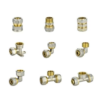 China For PEX IFAN PEX Pipe Connection 16-32MM AL PEX Pipe Fittings Equal and Reduce Elbow Brass Compression Fitting for sale