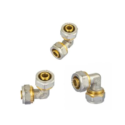 China 57-3 IFAN High Quality Brass Plumbing Fittings 16mm 32mm PEX Pipe Fitting Equal Brass Elbow Fitting for sale