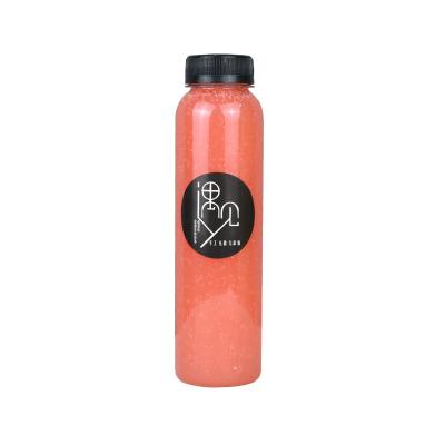 China 300ml 400ml 500ml Eco-friendly PET Juice Bottle Empty Transparent Plastic Beverage Bottles for sale