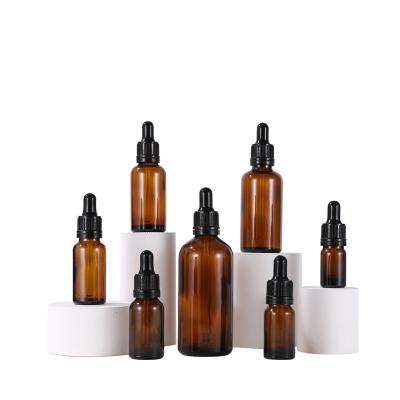 China Non Spill Small Body Essential Beard Oil Packaging Boxes And Bottles Fine Glass Oil 5m 15m 20ml 30ml 50ml Hair Oil Regrowth Oil Bottle Package for sale