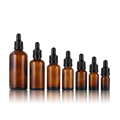 China Non Spill 30ml Amber Glass Empty Tincture Dropper Bottles For Essential Oil Bottle With Dropper Top for sale