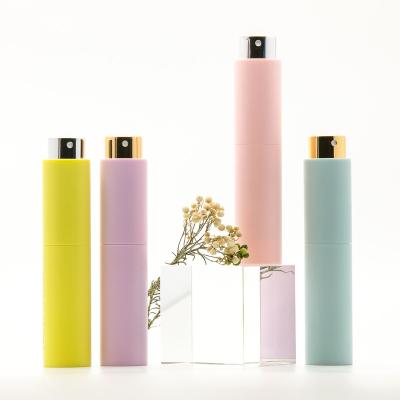 China 8ml 10ml 20ml Cosmetic Empty Colorful Mouth Refresher Spray Perfume Bottle Retractable Plastic for sale