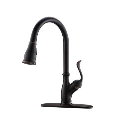 China Other Goose Neck Sensor Faucet Kitchen Tap Brass Faucets With Pull Down Sprayer Kitchen Faucet Mixer for sale