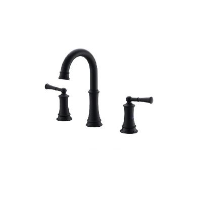 China American Classic 2 Handles Water Mixer Taps Three Hole Dural Handles Tap Bathroom Faucet Basin Faucet for sale