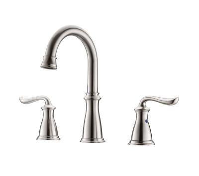 China APB136-BN Rotatable Special Design Basin Faucet Brushed Nickel Faucet 3 Holes Basin Faucet for sale