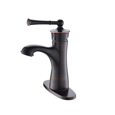 China Pull Out Brass Antique Bathroom Faucet Mixer Tap UPC Basin Spray Waterfall Bathroom for sale