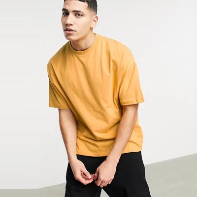 China 100% Custom Oversized Streetwear Men's T-shirt Loose Fit Vintage Cotton Good Quality Anti-Wrinkle T-shirt for sale