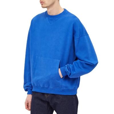 China Custom Blank Single Crewneck Sweatshirt Men High Quality Cotton Thick Oversized Sweatshirt Anti-wrinkle for sale