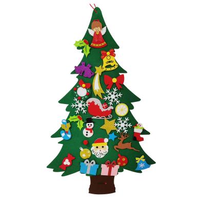 China Chirstmas Decor DIY Felt Christmas Tree Kids Christmas Pine Felt Christmas Tree Ornament Decoraiton for sale