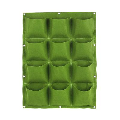 China Eco - Friendly Wholesale 36 Vertical Wall Hanging Pockets Planting Bag Garden Felt To Grow Bag for sale