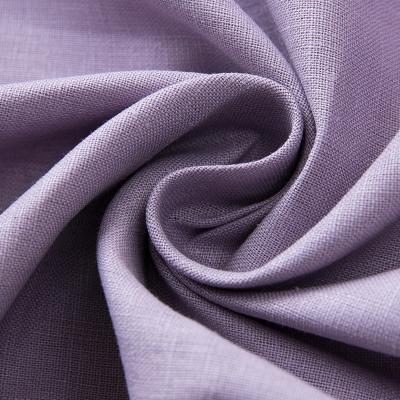 China Wholesale viable new high quality stain plain dyed cotton fabric linen clothing for sale