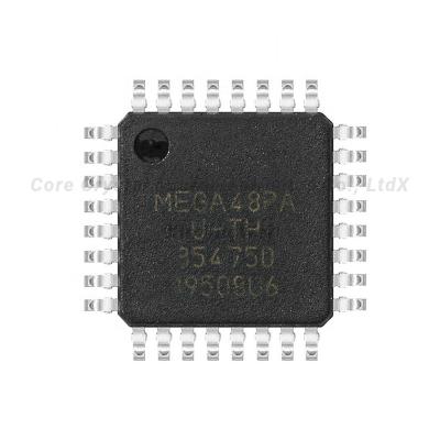 China New standard original IC MCU 8BIT FLASH 32TQFP ATMEGA48 ATMEGA48PA-AU electronic components for sale