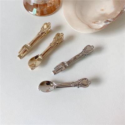 China Korean Fashion Style Spoon Fork Hair Clip Metal Hair Clip Hairpins Accessories for sale