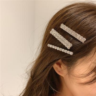 China Korean Fashion Women Girls Crystal Hair Clip Set Bling Hair Clips for sale