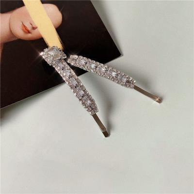 China Fashion Girls Awesome Bling Crystal Hair Clip Slide Hairpins Accessories for sale