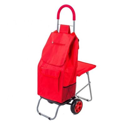 China Carros De La Compra Multifunctional Folding Trolley Cart Shopping Bag With Wheels for sale