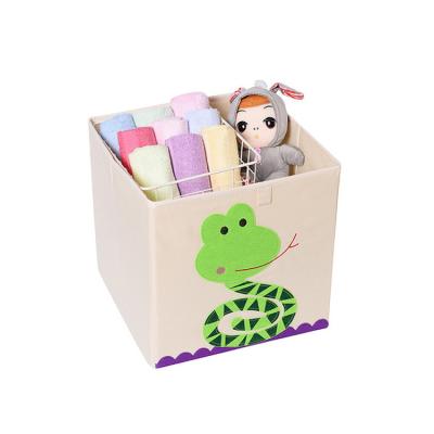 China Home Used Folding Foldable Animal Model Kids Toy Storage Box Foldable for sale