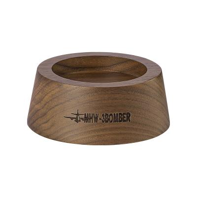 China Viable Coffee Accessories Wholesale Coffee Tools Espresso Coffee Factory Wholesale Price Factory Coffee Tamper 51-58mm Wooden Stand for sale