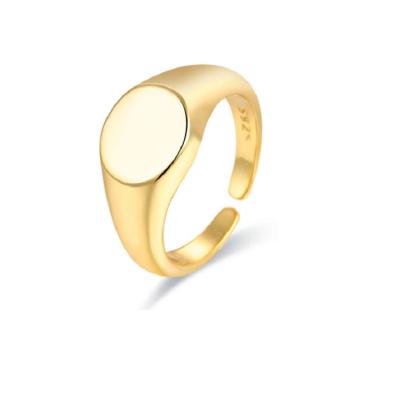 China Saimini FASHIONABLE Jewelry Adjustable Simple 18k Gold Plated Rings For Women for sale