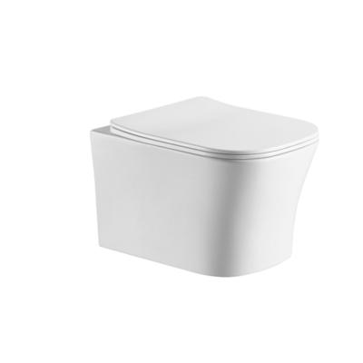 China Ceramic Double-Stream Washdown One-Piece P-trap 180mm Rough-in Wall Hung Toilet for sale