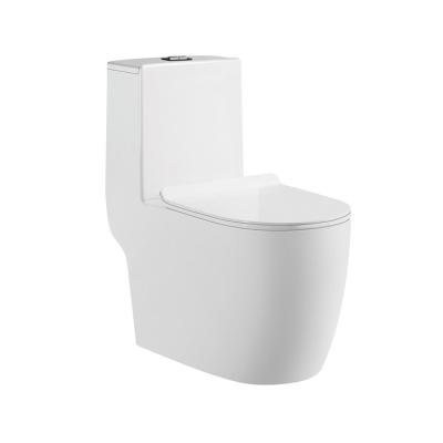 China Best Brand Bathroom Floor Double-flush Toilets Running One Piece Ceramic Toilet for sale